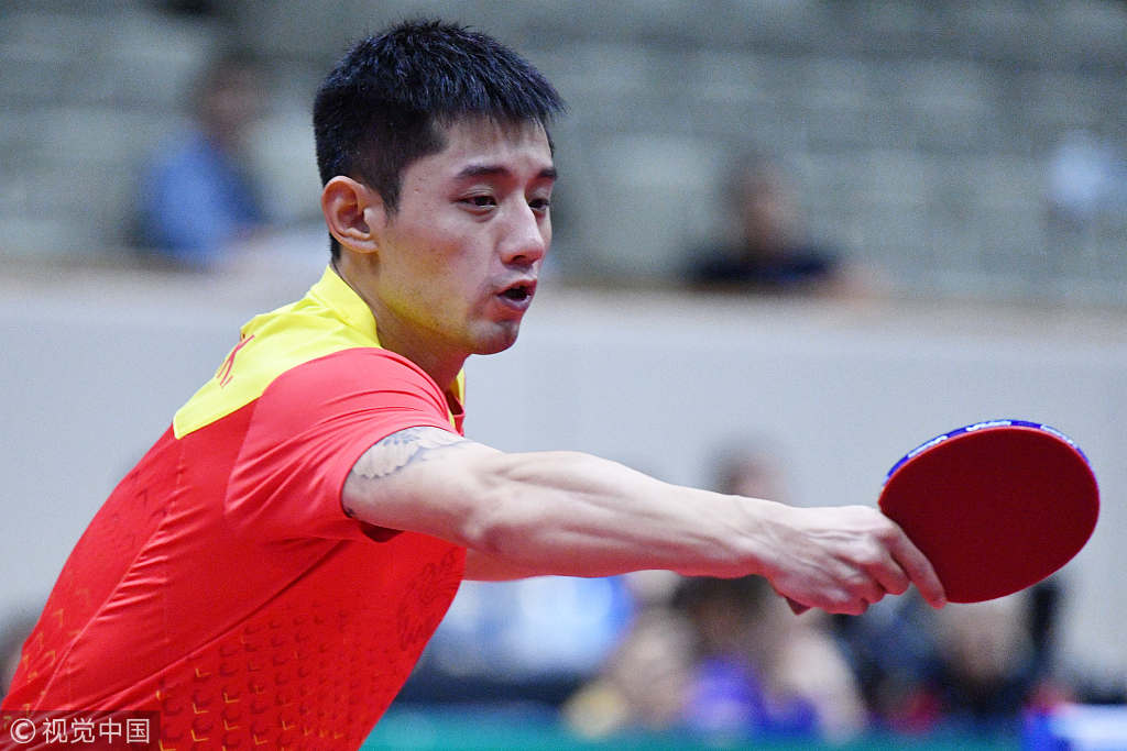 张继科:运动员有寿命 在乒球上发挥自身最大价