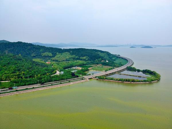 美丽交通你我同行美丽太湖十里长堤图太美